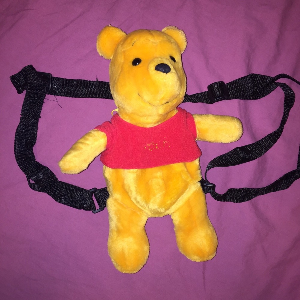 Vintage mini wine the Pooh backpack